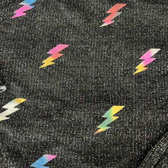 Appaman girls rainbow lightening bolt ruffle jogger sweat suit set 3T🌈⚡️ - Picture 4 of 8